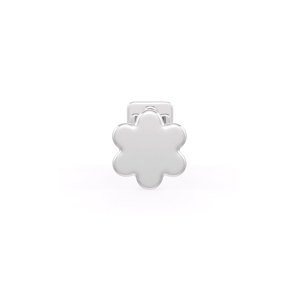 Back view of a diamond nose stud