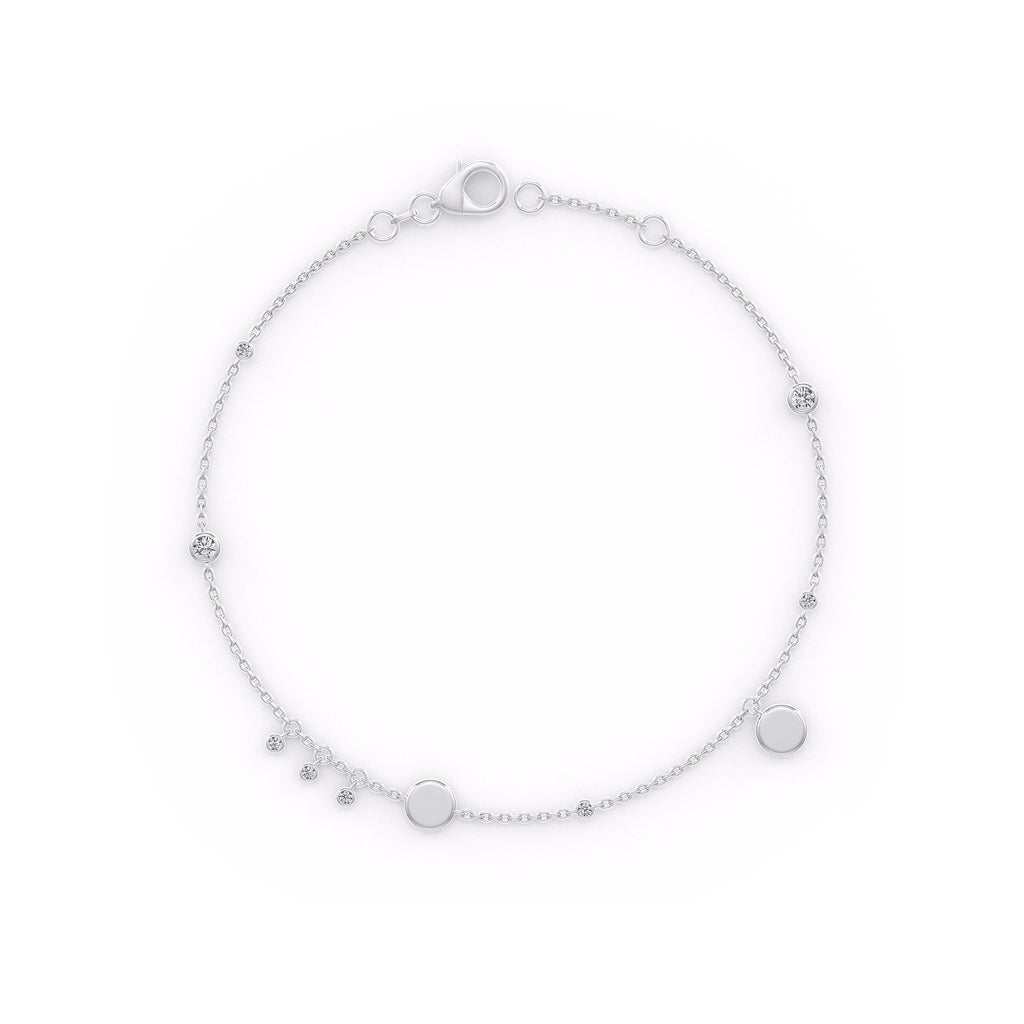 18ct white gold diamond bracelet