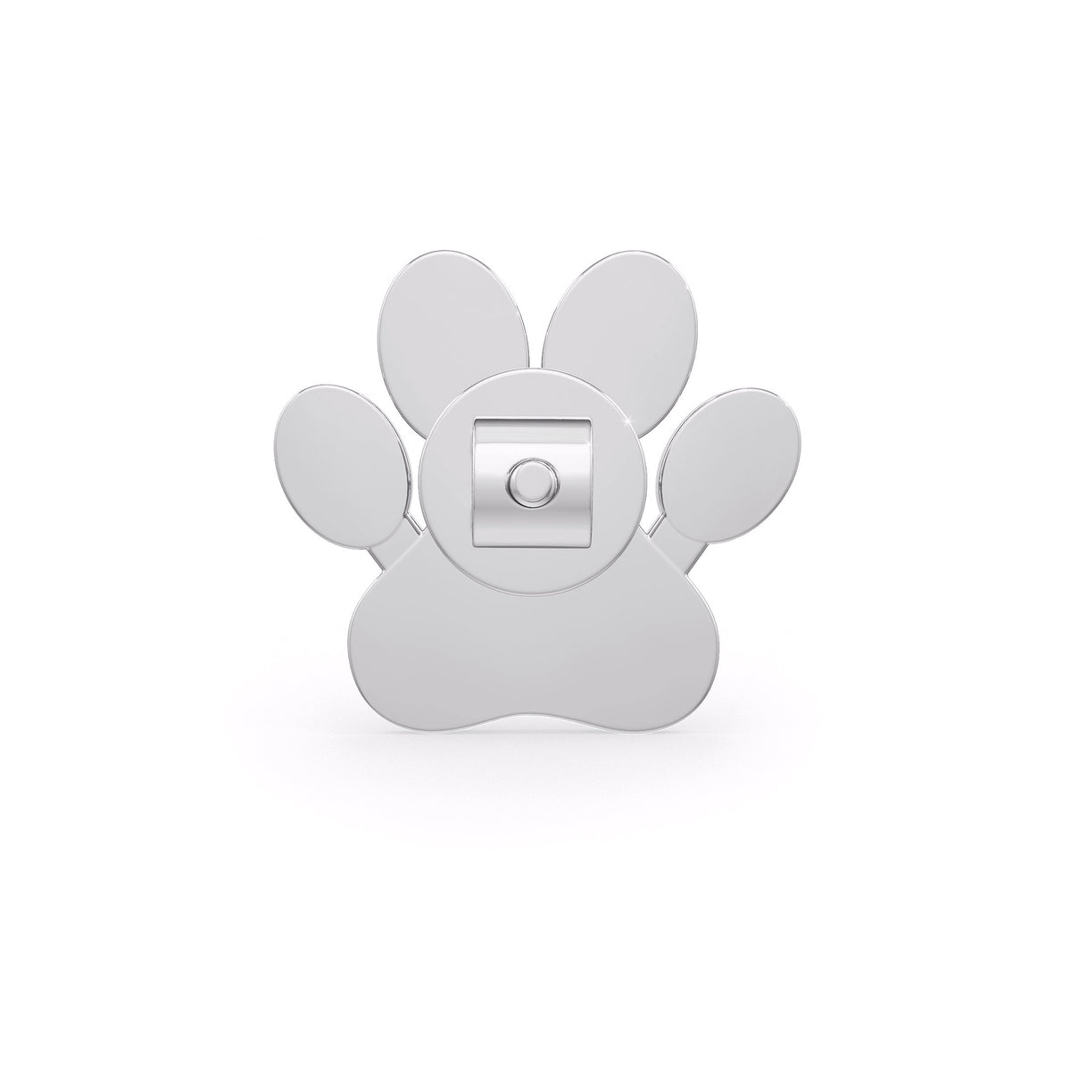 Diamond Paw Earrings White Gold