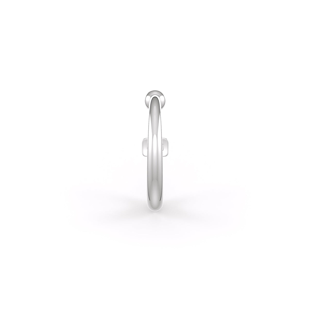 Nasenring mit Baguette-Diamanten in 18 Karat Weißgold