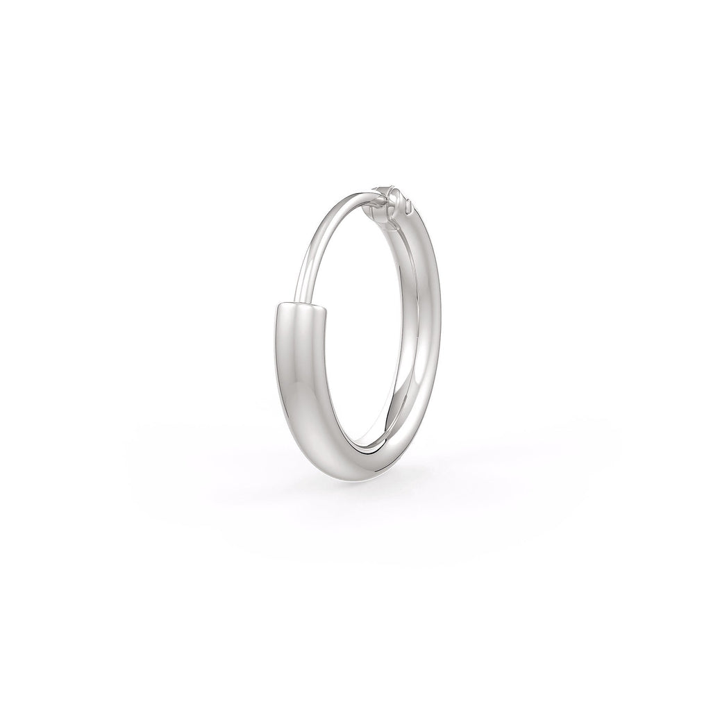 Premium skinny diamond sapphire nose hoop