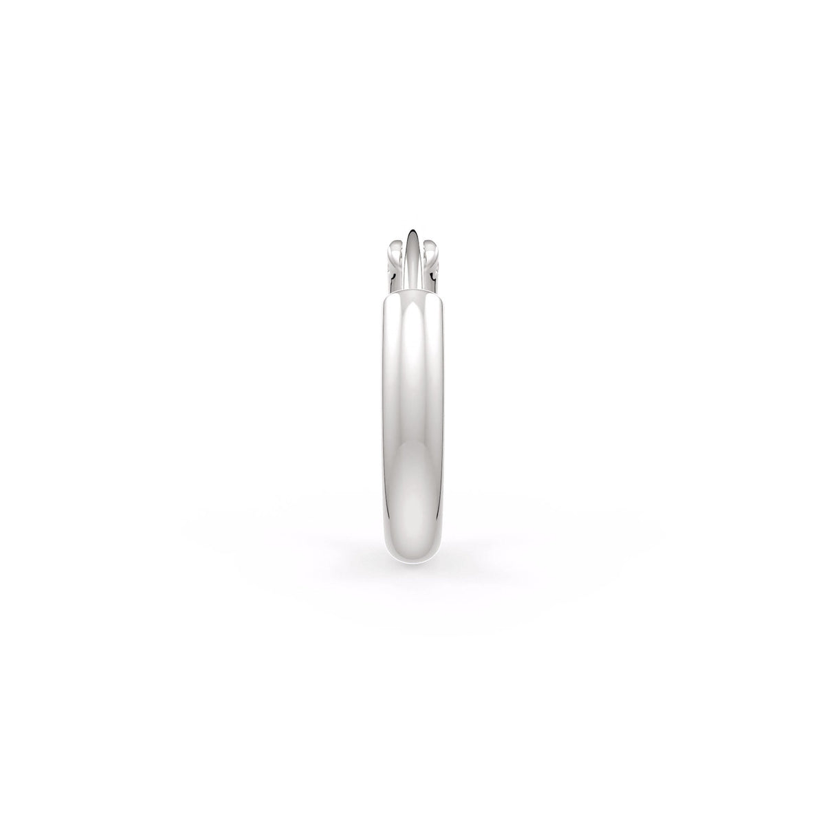 White gold skinny hoop nose stud