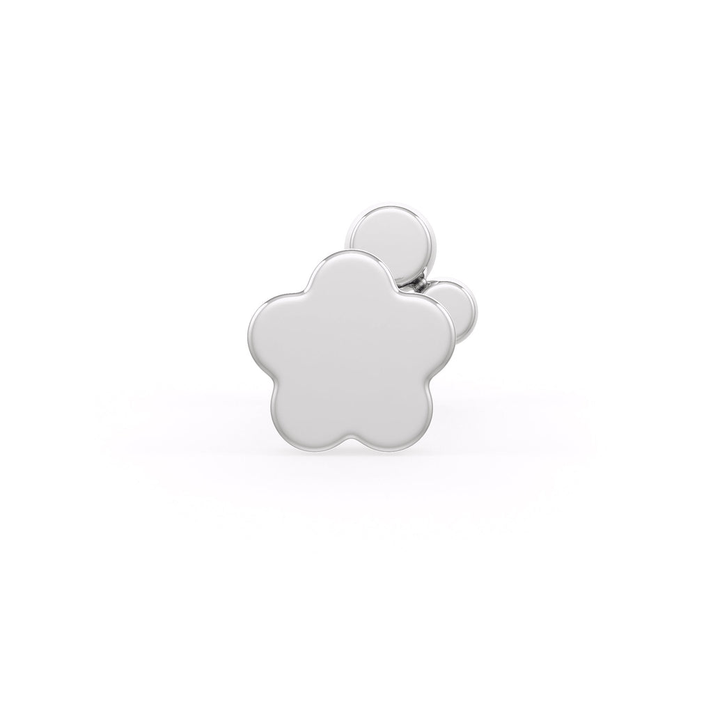 18ct gold sparkling bubble nose piercing