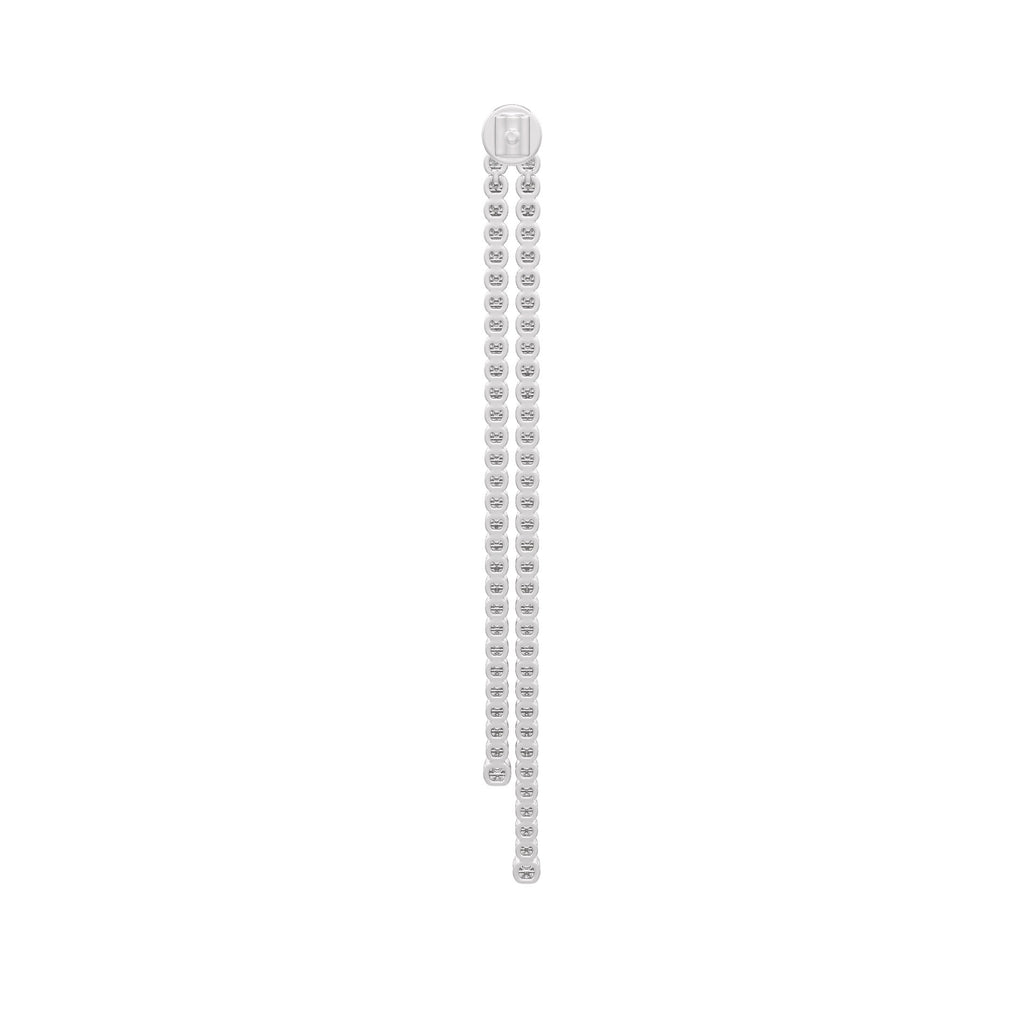 Elegant drop diamond tennis earrings