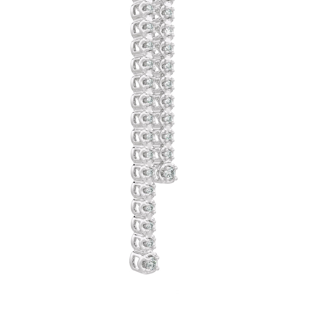 0.90ct Diamond Tennis Earrings White Gold
