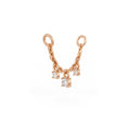 Diamond Connector Charm Chain in 18ct Rose Gold