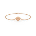 18ct rose gold emoji smiley bracelet
