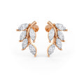 1.20ct Marquise Diamond Leaf Earrings