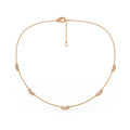 Timeless 18ct rose gold 1ct diamond necklace