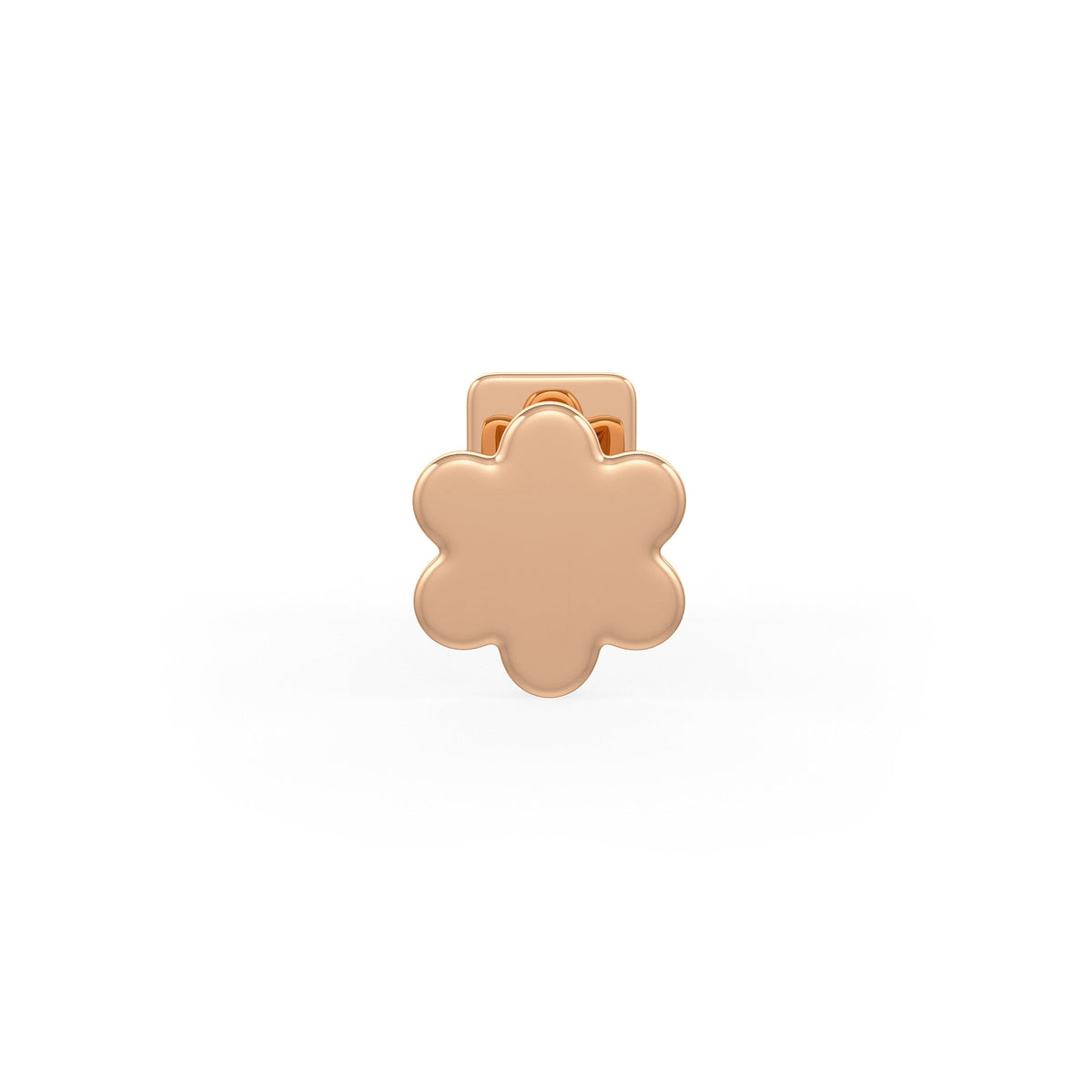Elegant diamond nose stud in rose gold