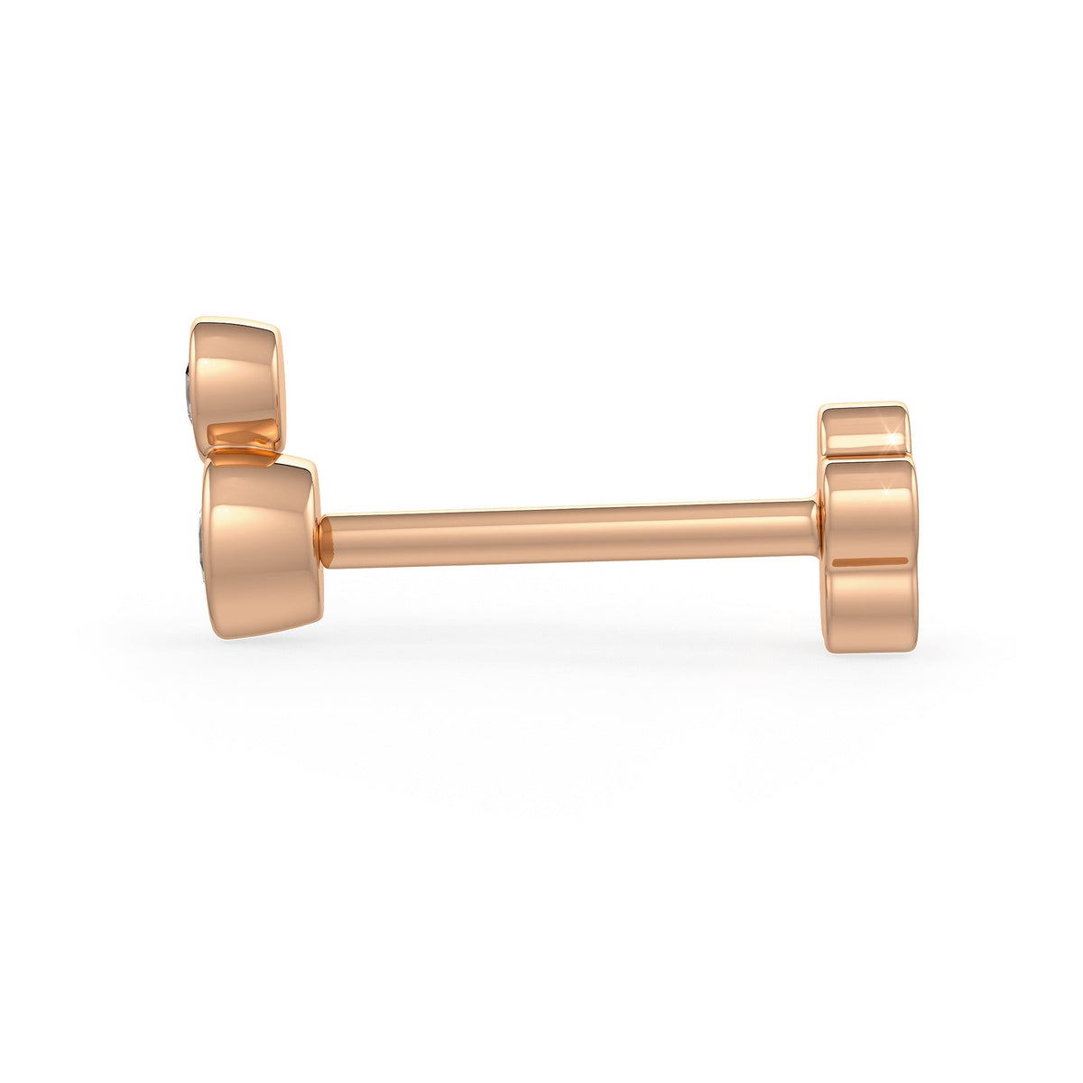 Chic diamond bubble nose jewelry piece