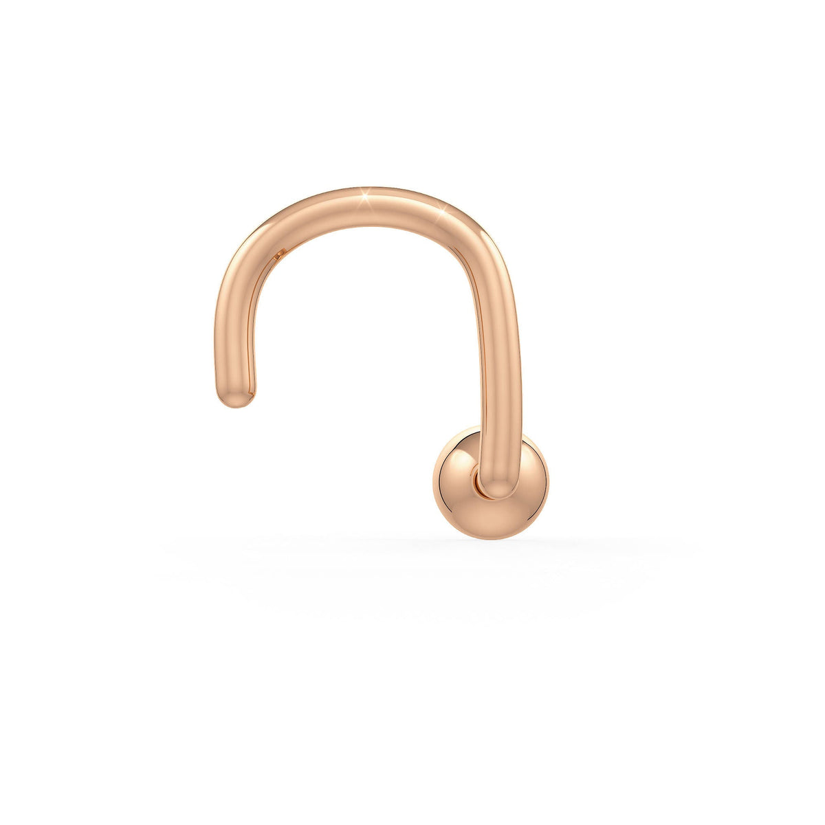 Puce de nez solitaire en diamant serti clos | 0,07 ct VS