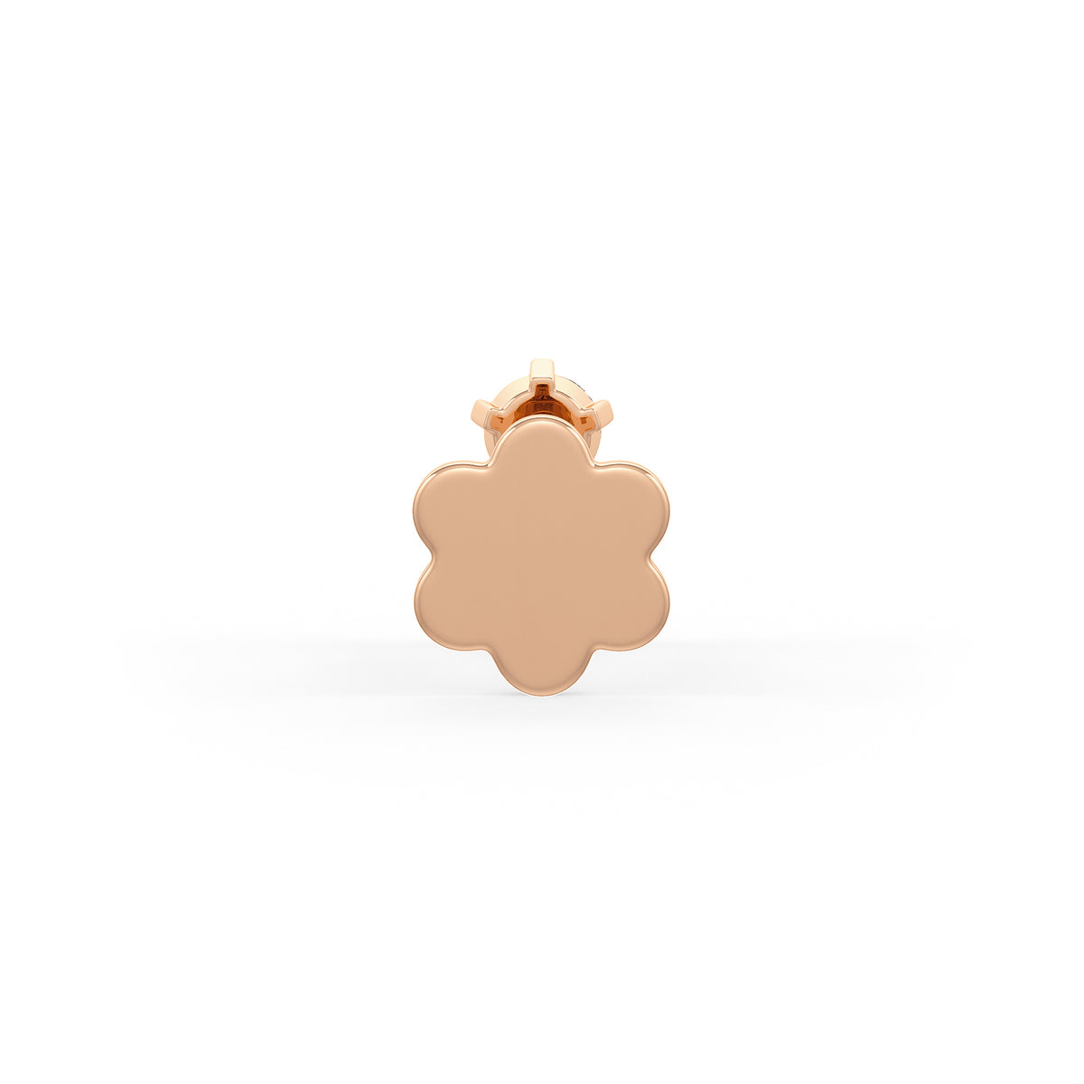 Secure screwback luxury nose pin