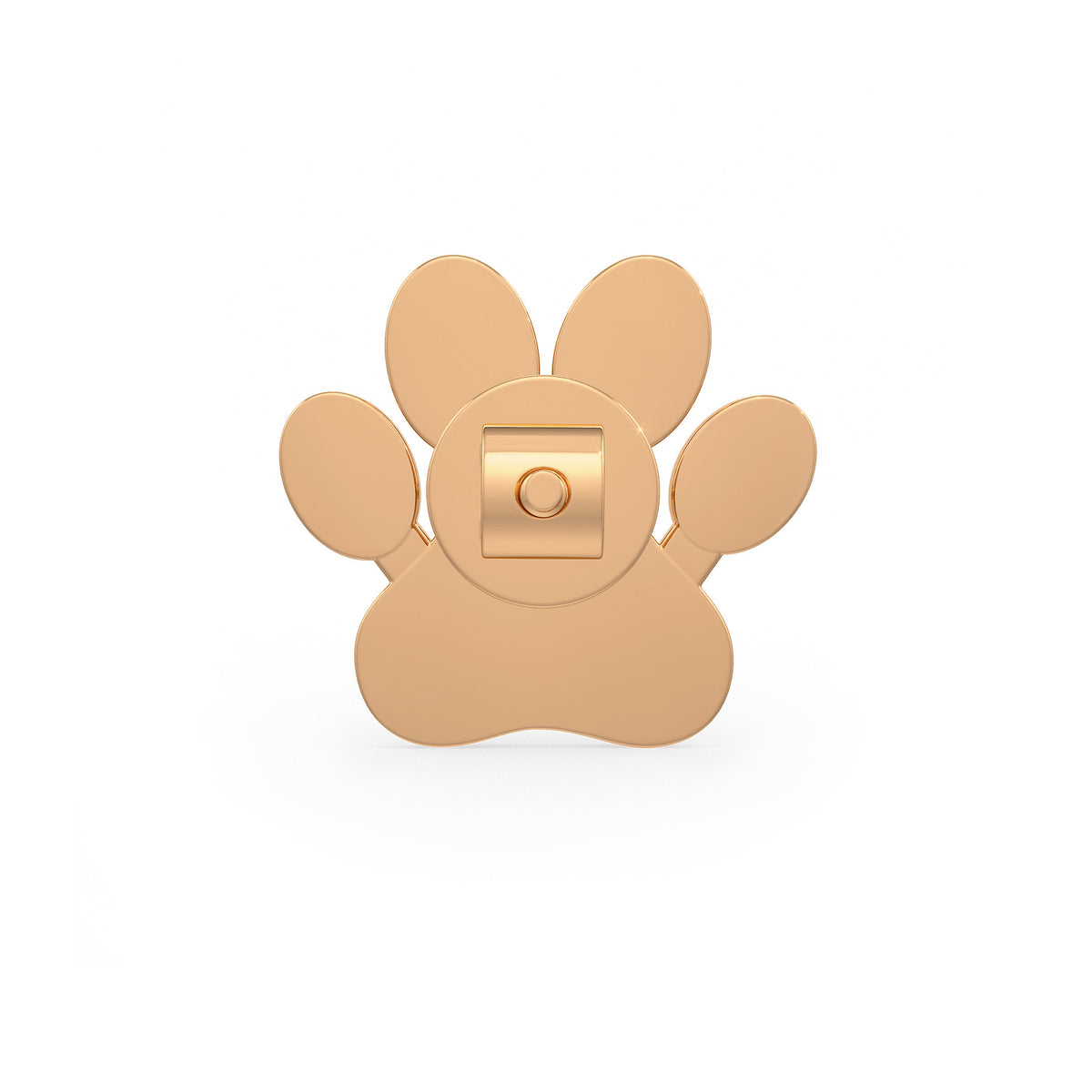 Diamond Paw Earrings Rose Gold