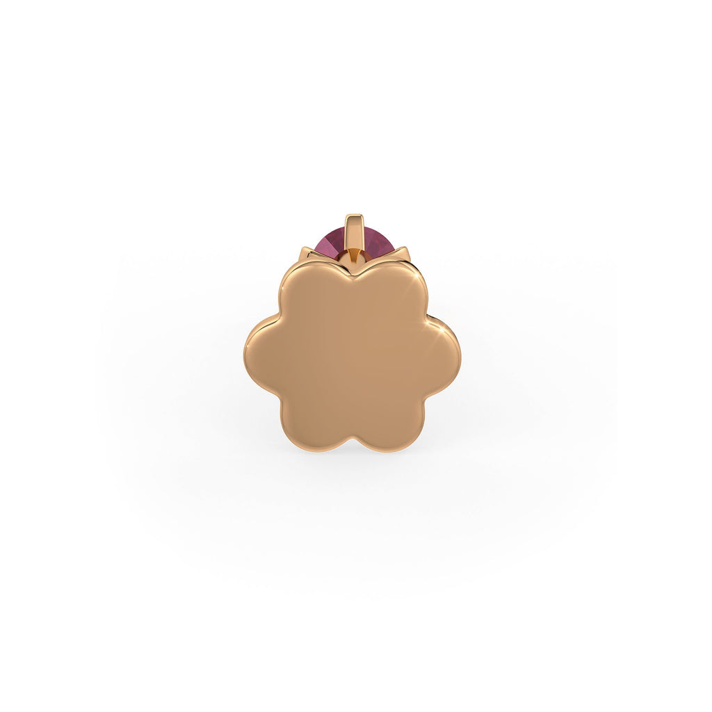  Piercing al naso Ruby Passion in oro rosa 18 carati