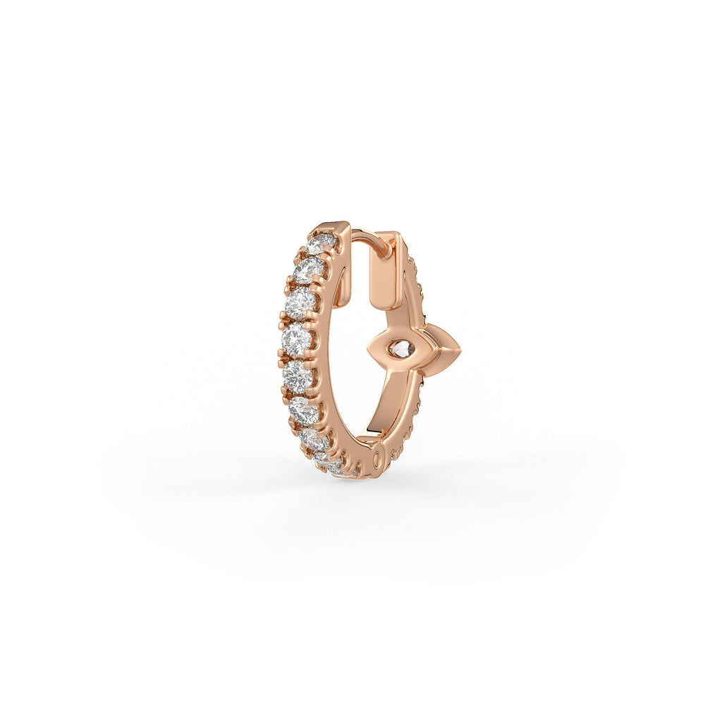 Elegant full eternity diamond huggie earrings for everyday luxury