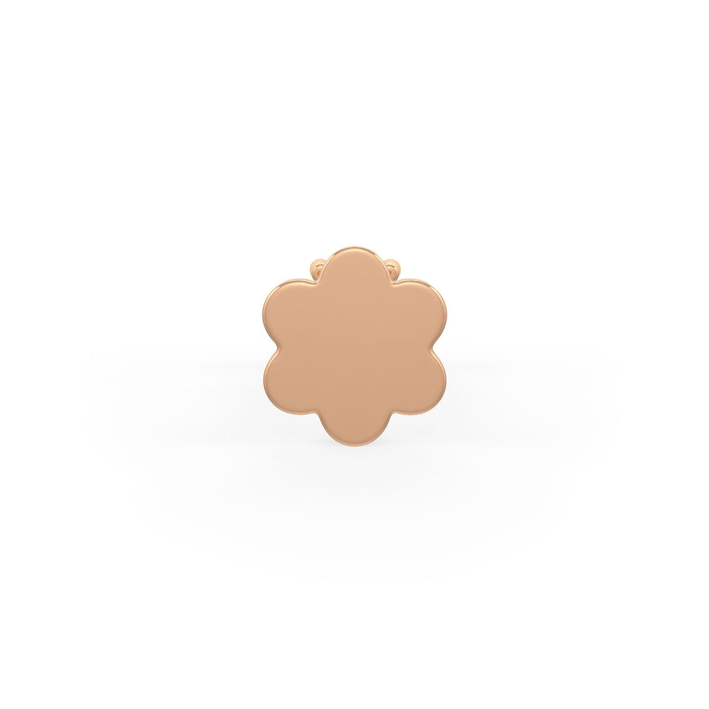 Secure screwback rose gold nose stud