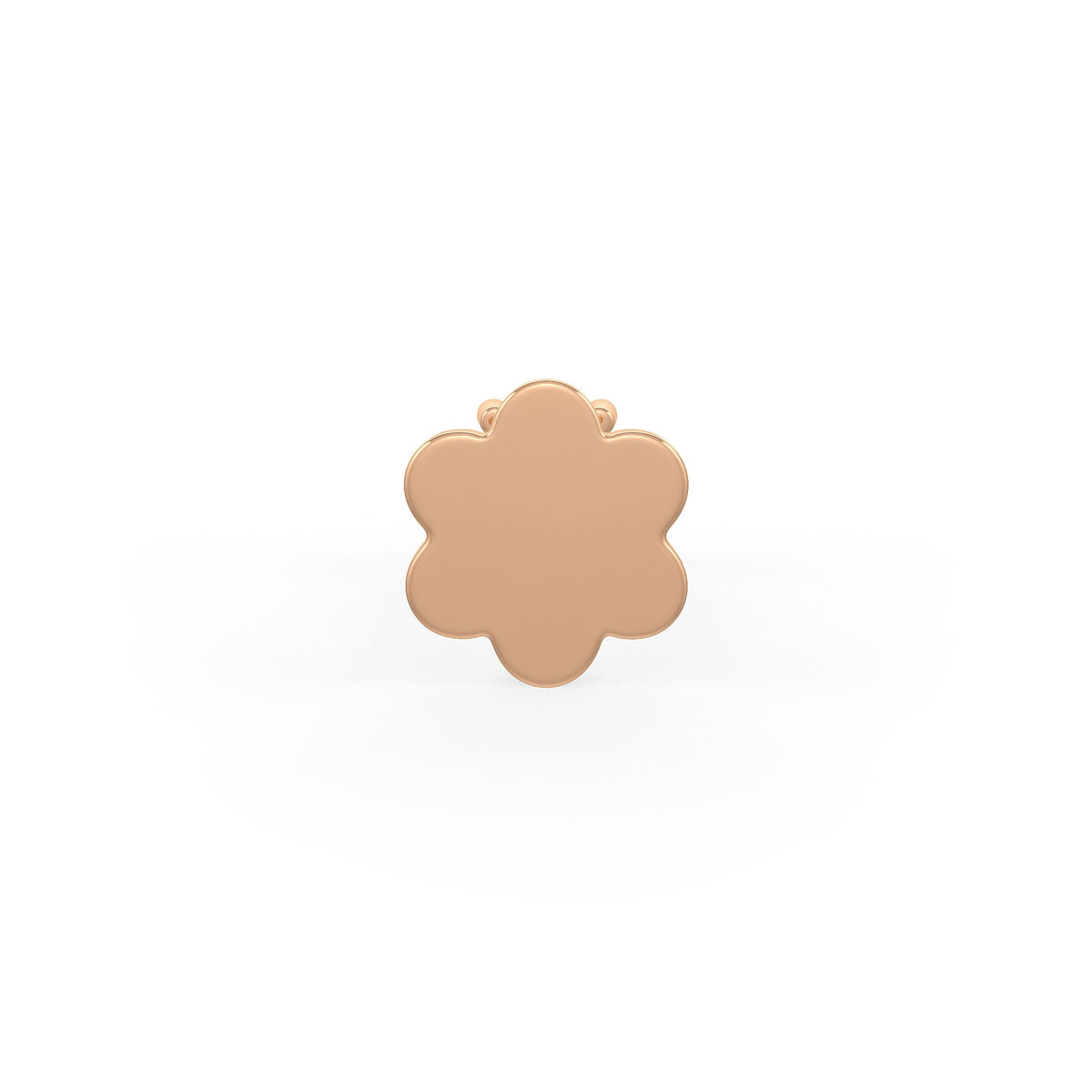 Secure screwback rose gold nose stud