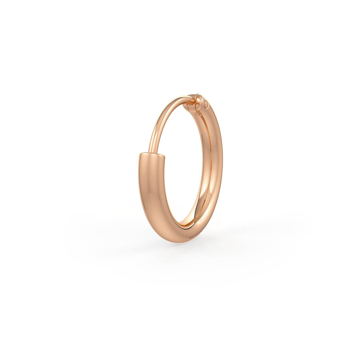 Luxury 18ct rose gold nose hoop ring