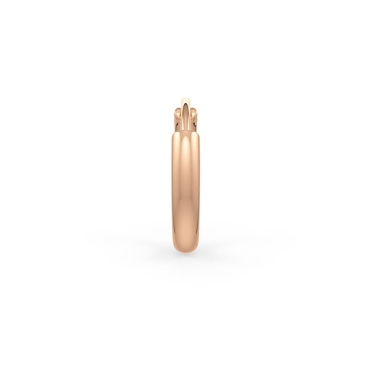 Gold skinny diamond hoop nose stud