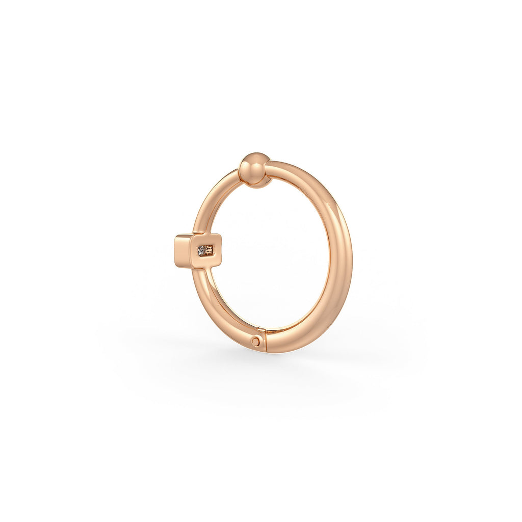 Premium 18ct rose gold nose ring