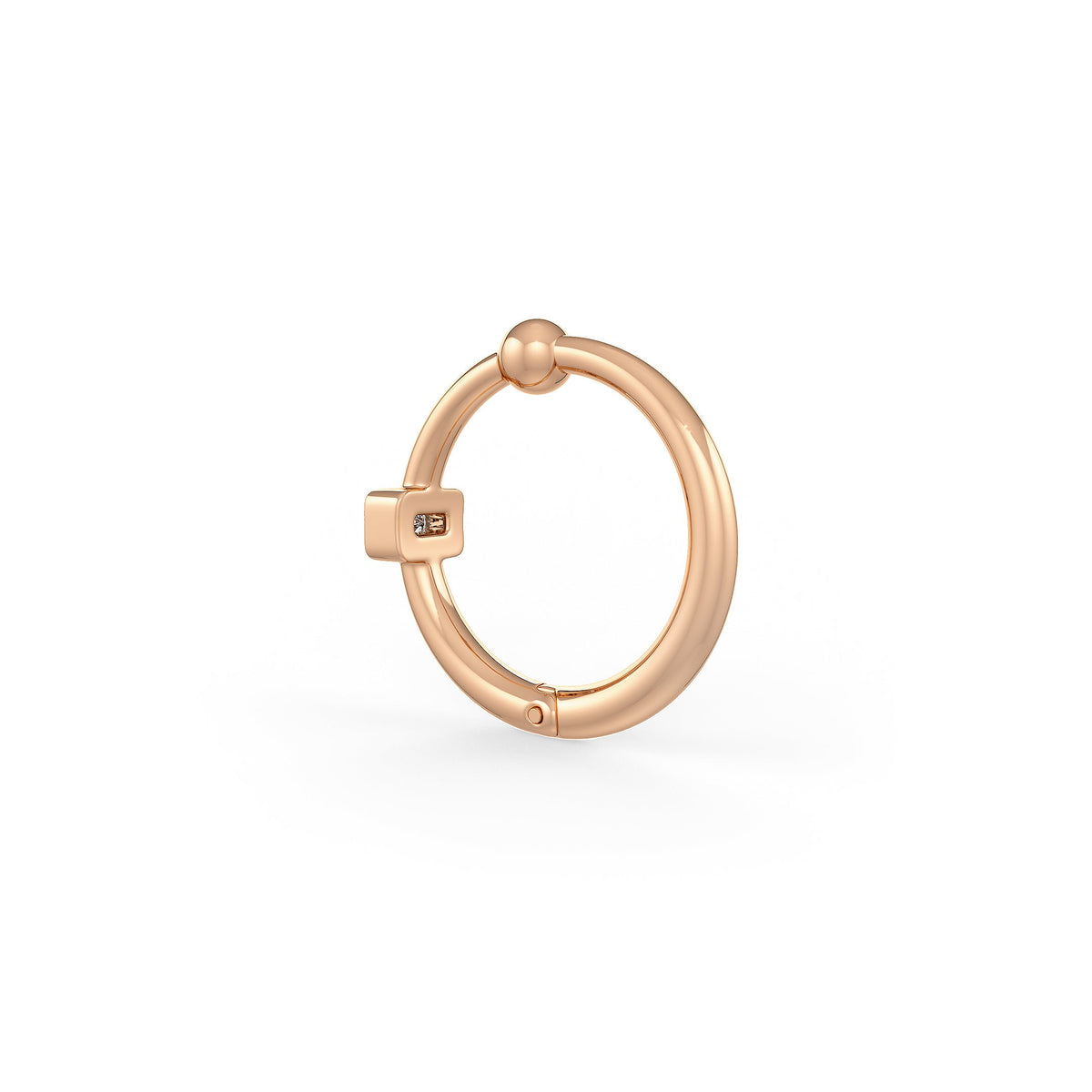 Premium 18ct rose gold nose ring