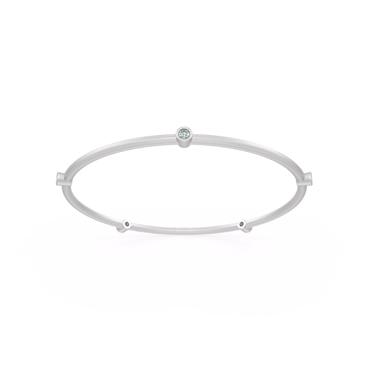 Forever 0.51ct Diamond Eternity Bangle in White Gold