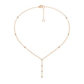 Beauté rosée : Collier sautoir à pétales de diamant
