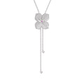 Diamond Necklace Hydrangea Flower 1.80ct 18ct White Gold