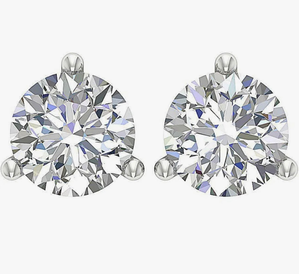 Elegant 18ct gold solitaire diamond studs with hidden halo