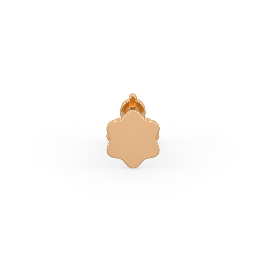 Trilogy Nasenstecker mit drei Diamanten | 18 Karat Roségold