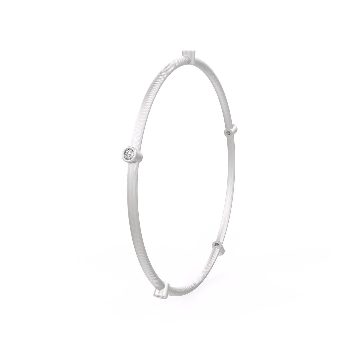 Forever 0.51ct Diamond Eternity Bangle in White Gold