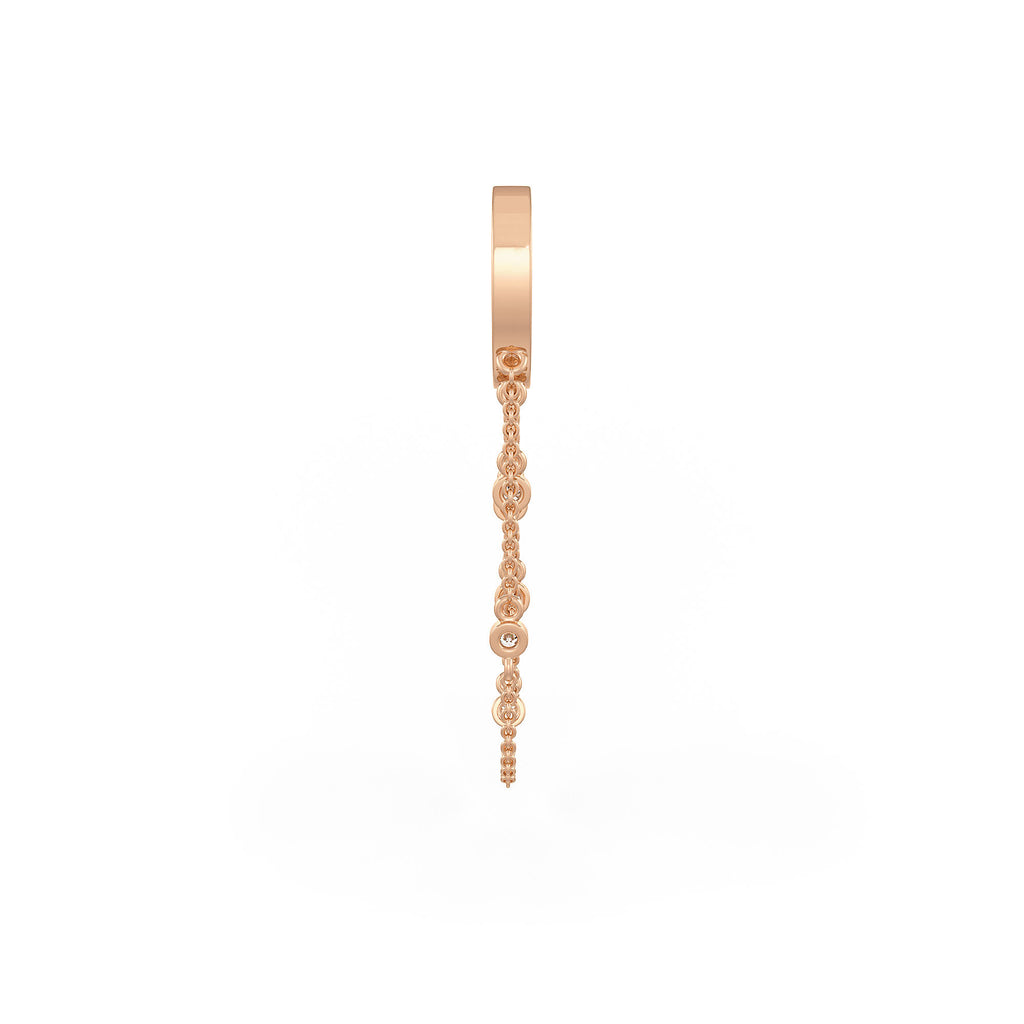 Layered double chain diamond hoops
