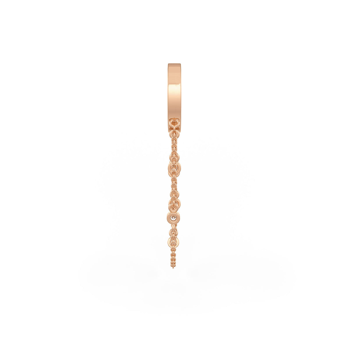 Layered double chain diamond hoops