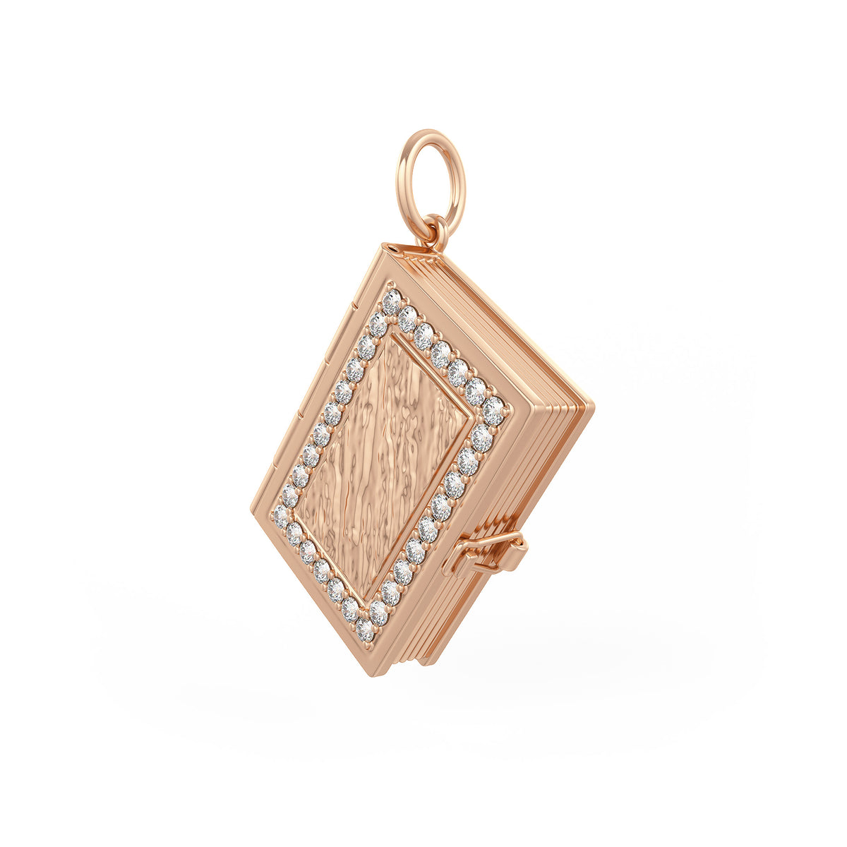 Jane Austen diamond book locket pendant