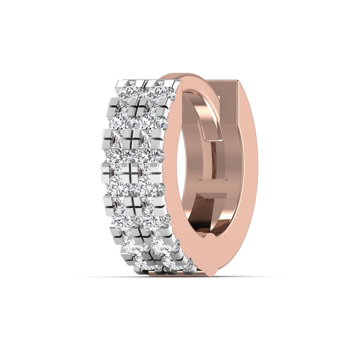 Rose Gold 6mm Double Row Singular