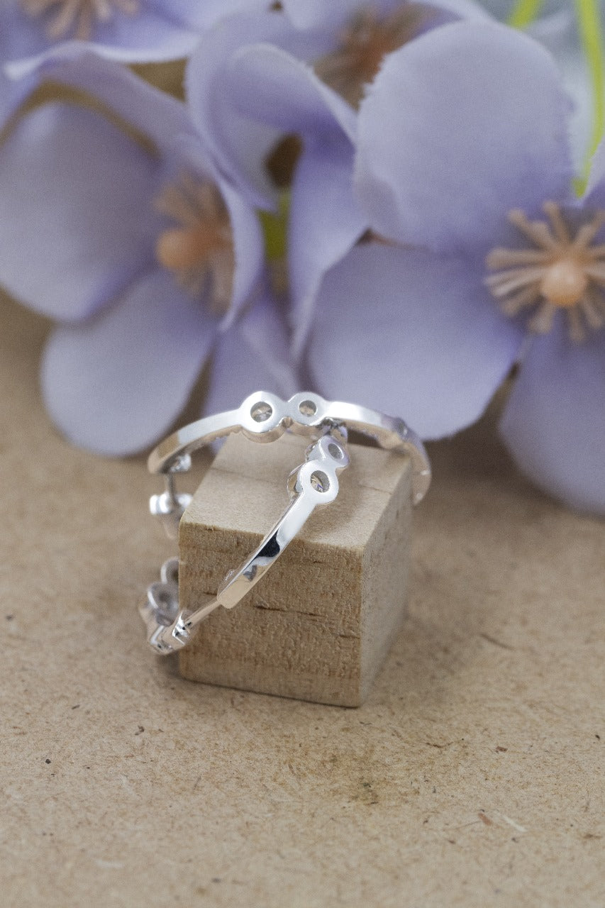 1.30ct Diamond Bubble Hoop Earrings White Gold