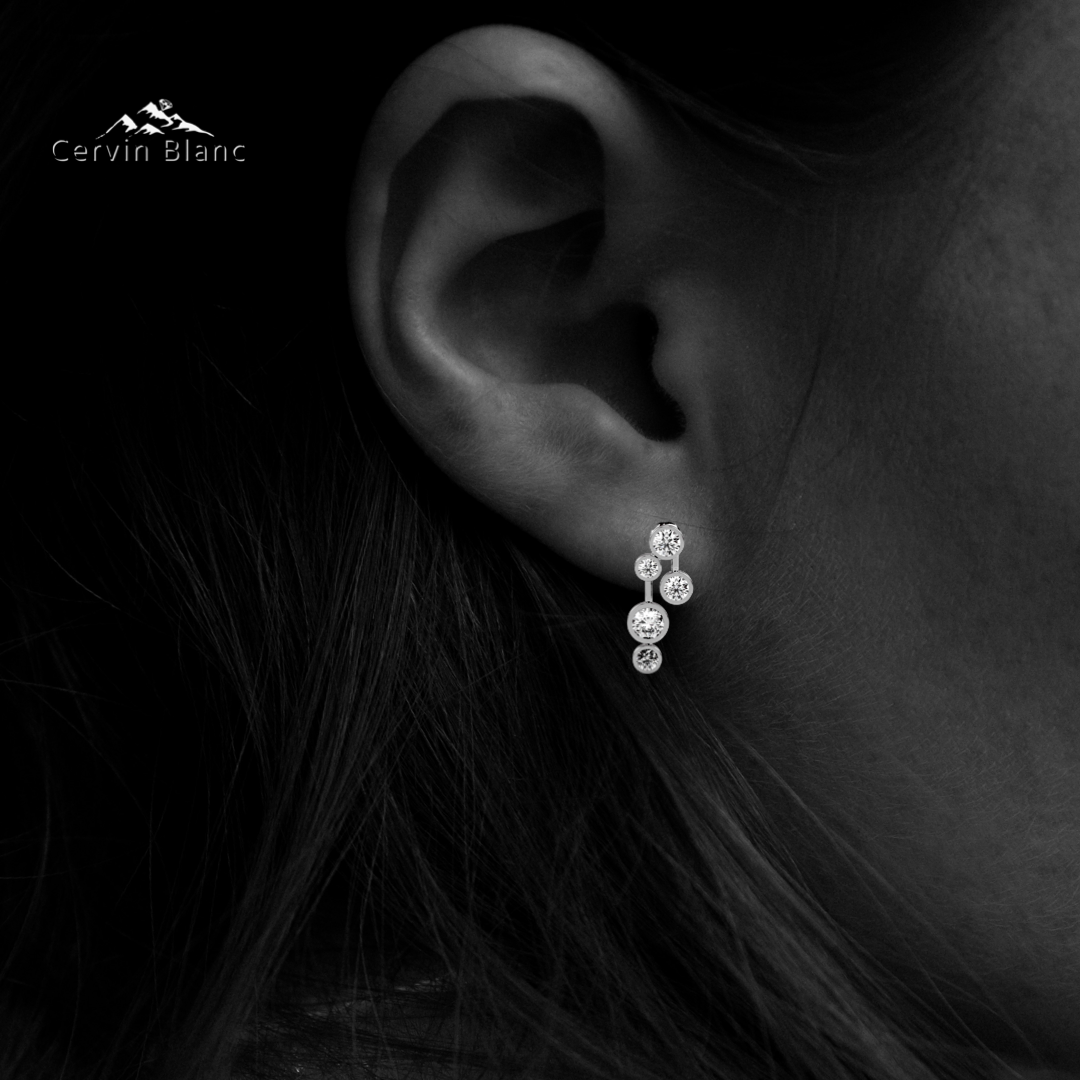 1.50ct Diamond Bubble Earrings White Gold