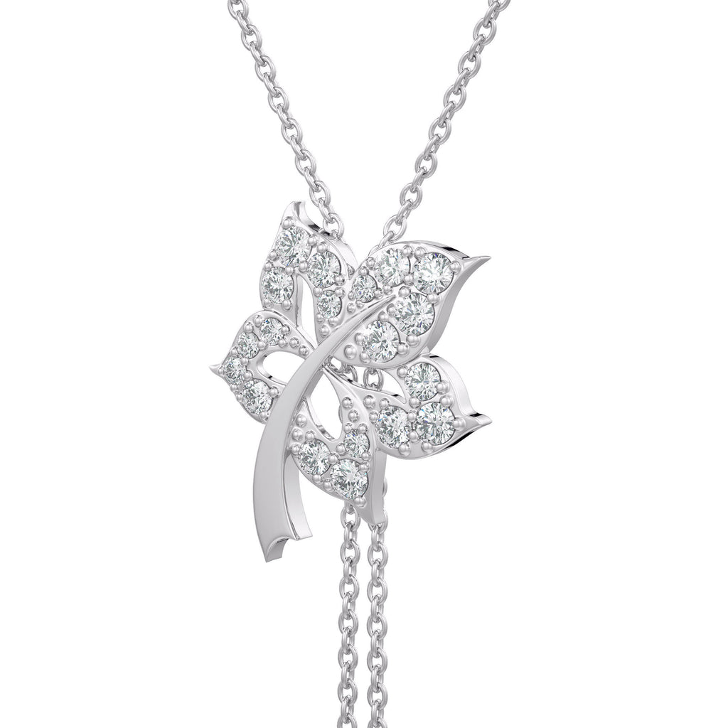 Time Capsule diamond flower necklace