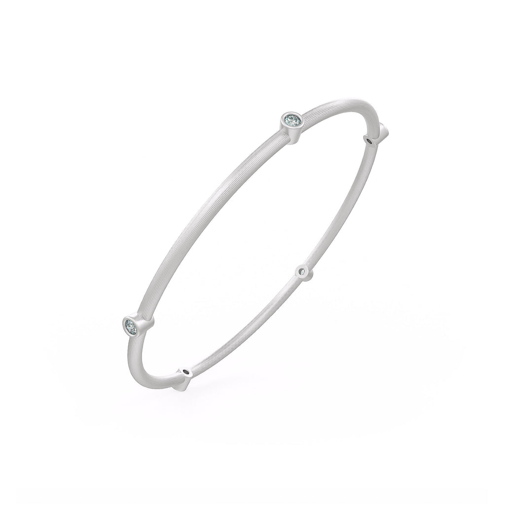 Forever 0.51ct Diamond Eternity Bangle in White Gold