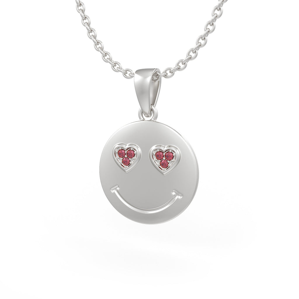 Elegant white gold diamond pendant on an 18 inch chain
