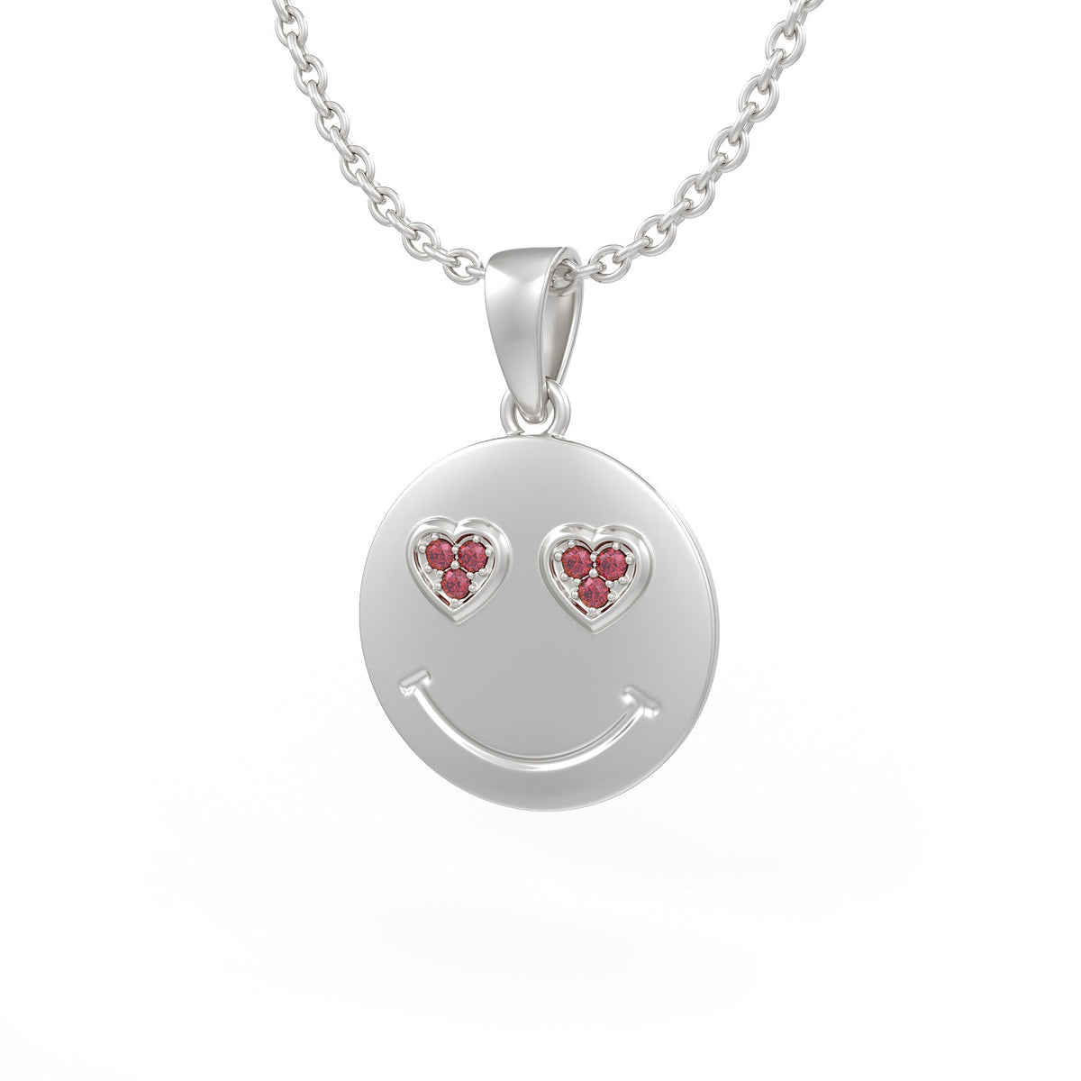 Elegant white gold diamond pendant on an 18 inch chain