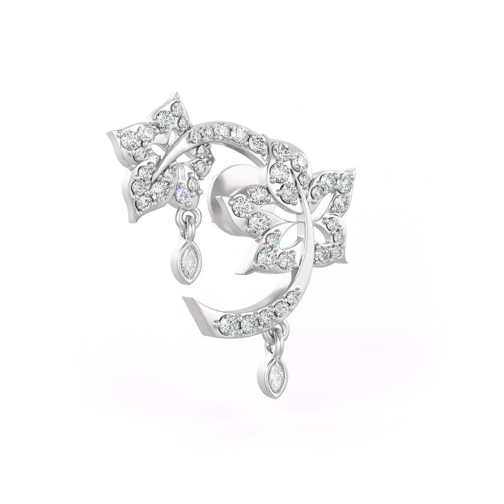 0.52ct Diamond Flower Stud Earrings