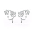 0.52ct Diamond Flower Stud Earrings