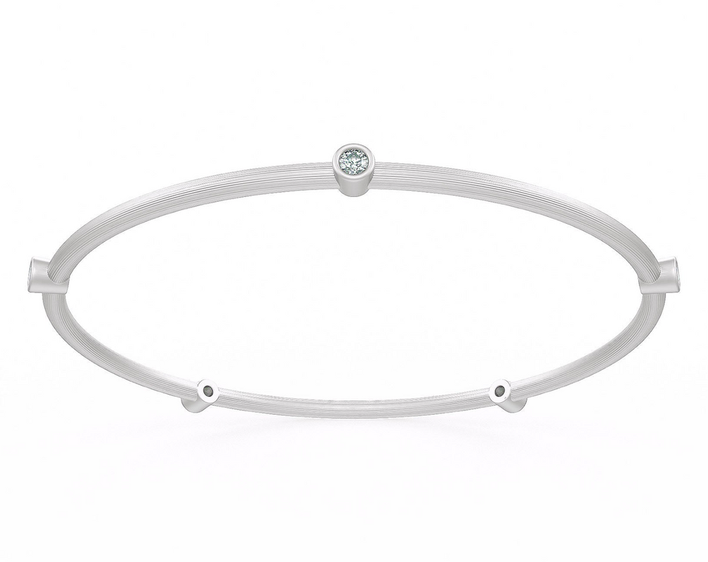 Forever 0.51ct Diamond Eternity Bangle in White Gold