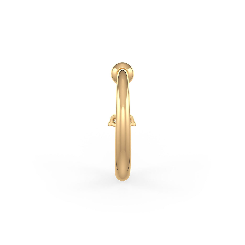 Gold Nose Ring on a white 
background
