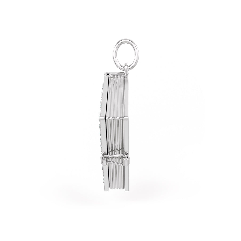 Sophisticated secure open close book locket