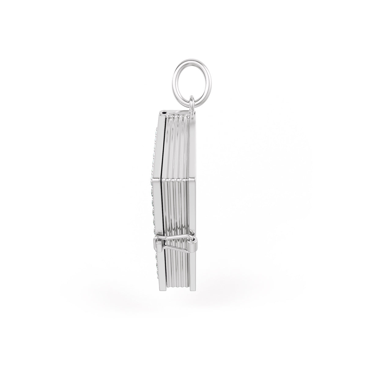 Sophisticated secure open close book locket