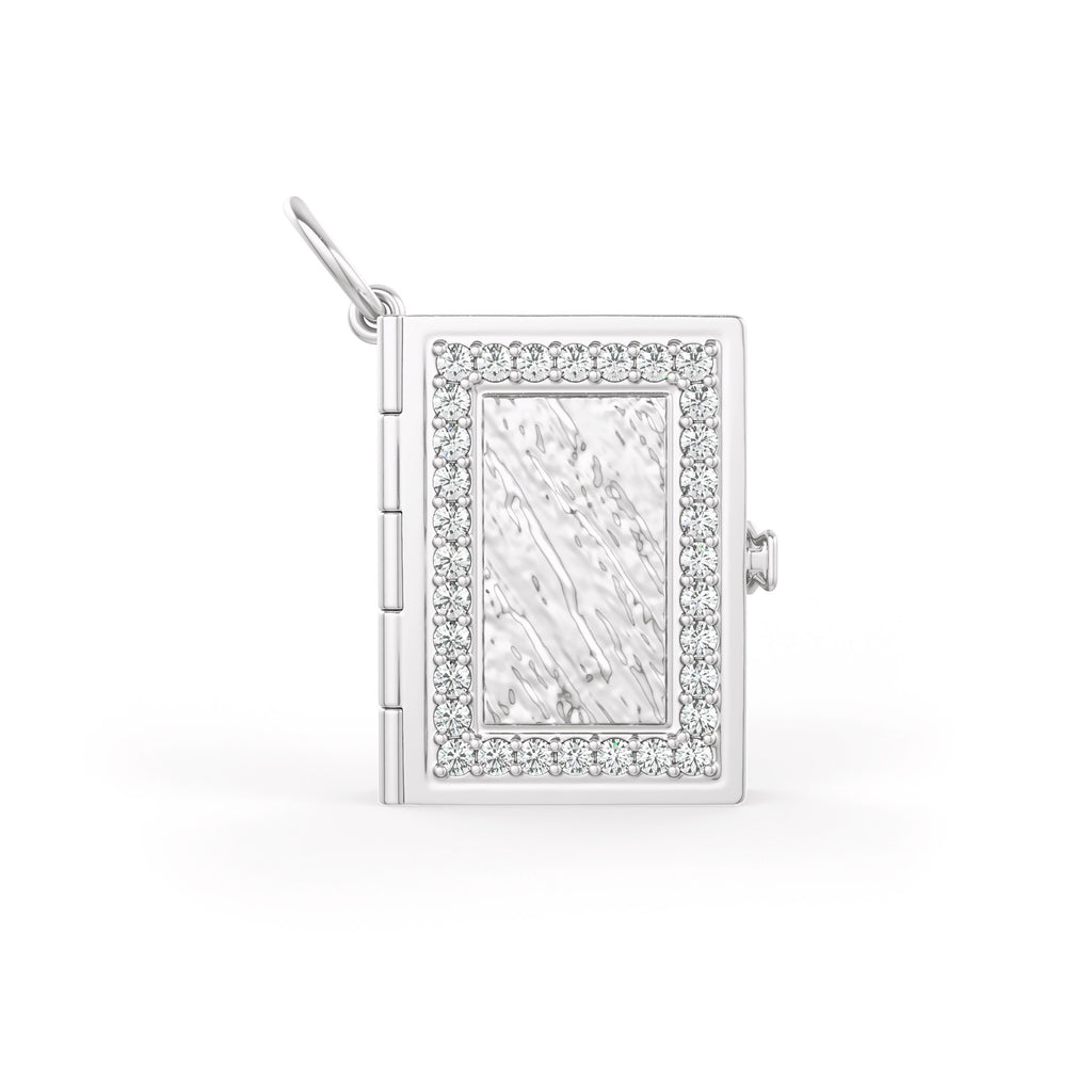 Luxury 18ct white gold pendant