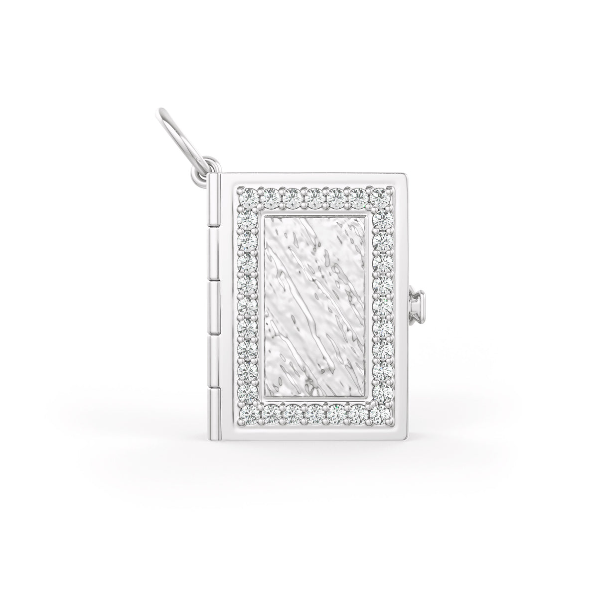 Luxury 18ct white gold pendant